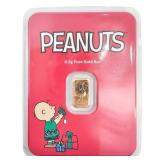 Peanuts Christmas 2025 0.5 g 24k Gold Bar In Assay