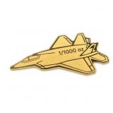 24k Gold Fractional Bar - Fighter Jet
