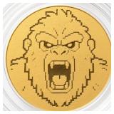 2026 Liberia Pixel Yeti 24k Fractional Gold Coin