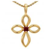 JAMES AVERY Remembrance Cross Pendant 14k