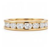 1/2 CTW Diamond Channel Set Ring 14k Gold