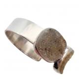 Lilly Barrack Modernist Druzy Cuff Bracelet