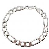 Figaro Link Chain Bracelet 6.5'