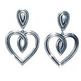 Retired James Avery From The Heart Earrings