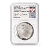 Baseball Hall of Fame Silver Dollar PF69 UC