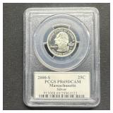 2000-S Massachusetts State Hood PCGS PR69DCAM