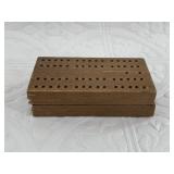 Small travelling cribbage board with pegs no cards