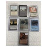 Large lot of Vintage Magic cards, most are white b