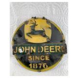 A 3d Sheetmetal John Deere Style Sign, with wall h