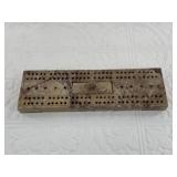 Soapstone cribbage board with pegs, 8"