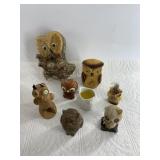 Fabulous collection of owl figurines: various size