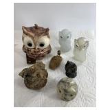 Fabulous collection of owl figurines: various size