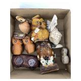 Fabulous collection of owl figurines: various size