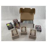 Miscellanous lot of trading cards and playing card