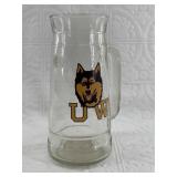 Vintage University of Washington Huskies glass bee