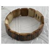 Beautiful ancient mammoth ivory stretch bracelet.