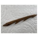 Ancient ivory barbed harpoon tip, 6.25" long, cond