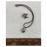 2 Pieces of sterling silver jewelry:  a Hawaiian s