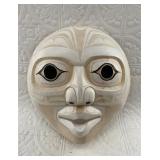 Tlingit style mask  8.5" diameter, imported