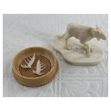 Lovely Don Shaw ivory moose, it