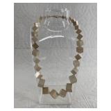 Beautiful necklace made from mammoth ivory cubes o