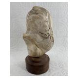 Michael Scott relief carved ancient walrus cheekbo