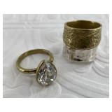 2 Pieces of jewelry: 1 is a Bi-metallic sterling s