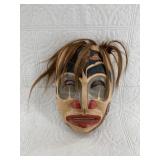 Lovely Tlingit style wood wall hanger 9.5"