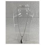 Sterling silver Hopi pendant on a round sterling s