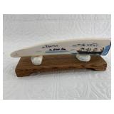 Richard Freeman color scrimshaw of a group of hunt