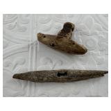 2 Ancient ivory artifacts, both appear to be belt