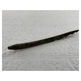Outrageous old mammoth ivory harpoon tip with uniq