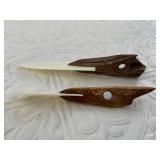 Lot of 2 toggle style harpoon tips, both toggles a