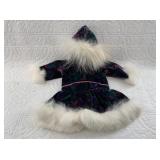 Doll parka made with rabbit fur, hand crafted in A