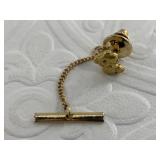 Solid Alaskan gold nugget made into a tie tac with