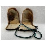 Pair of beaver and sheep musher
