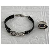 2 Pieces of jewelry: 1 is a silver sterling  moder