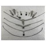 Lot of rhinestone jewelry