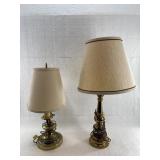 2 Assorted table lamps, various sizes NO SHIPPING