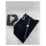 Lot with 2 unique watches including 1 with exchang