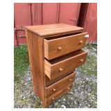 Simple pine cowboy dresser with some cosmetic scra