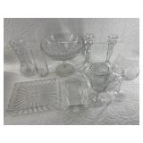 Lot with vintage and contemporary crystal EAPG, et