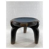 Hand carved stool with a total height of 9" x 12"
