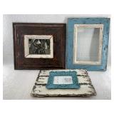 3 Photo frames: 1 is contemporary shabby chic, 2 a