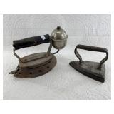 Lot of 2 vintage irons