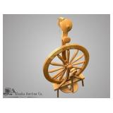 Hand made quarter sawn oak spinning wheel in excel