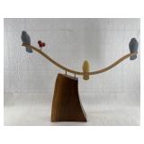 Jerry Alonzo  wood art piece depicting magnetic at