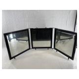 Antique 3 piece folding vanity mirror, closed is 1