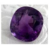 17.05 ct polished amethyst gemstone