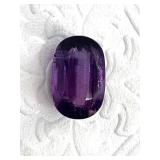 19ct polished amethyst gemstone